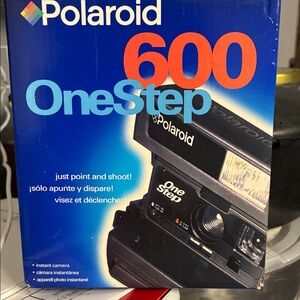 Polaroid 600 OneStep Blue and Black Camera